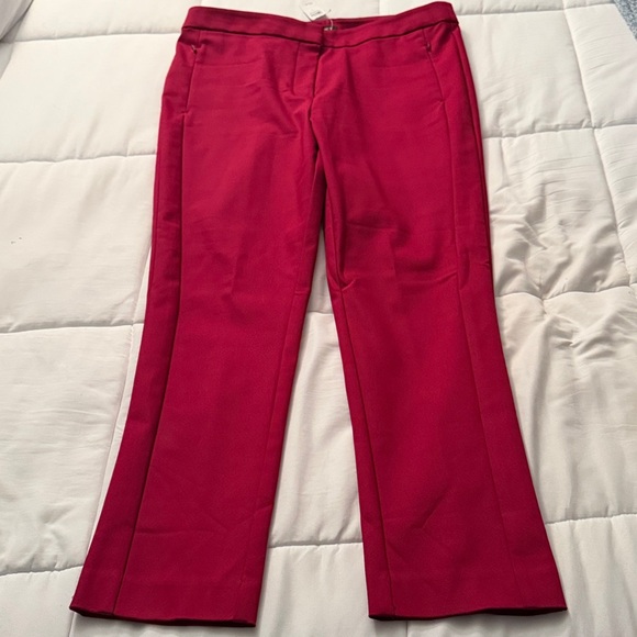 LOFT Pants - Loft Berry color- high waist skinny work pants